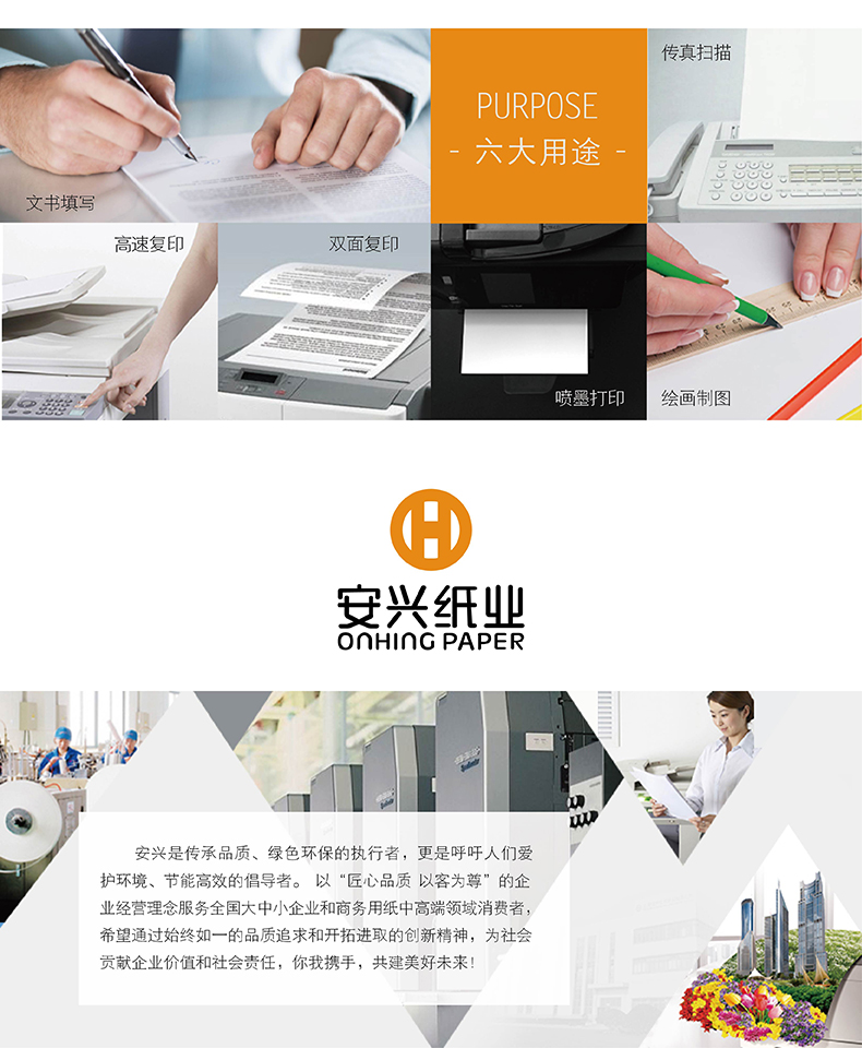 蓝多林复印纸 70G A3 详情页2.png